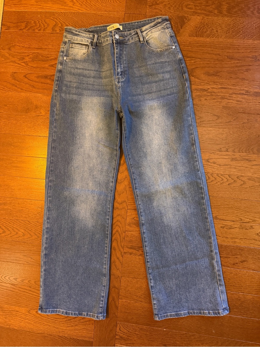 Viral Katch Me Women’s Wide Leg Stretchy Denim Jeans - Tall